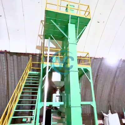 30吨地坑式掺混肥生产线|双排料仓|多仓并行配料